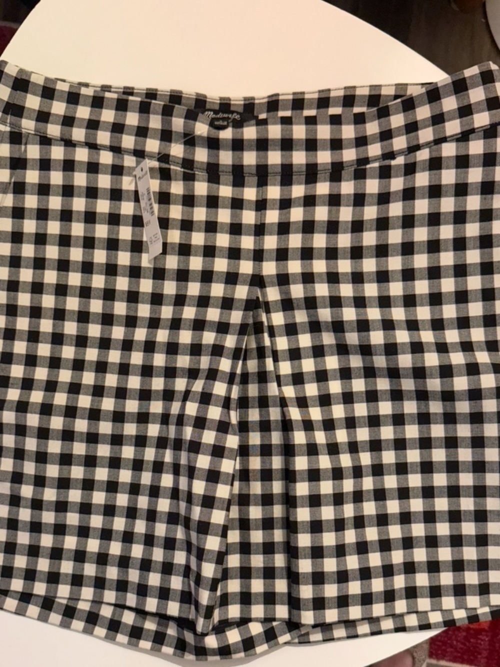Madewell Gingham Mini Skort -- 0 - Picture 3 of 5